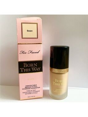 Too Faced Born This Way Oil Free Foundation 1 oz / 30 ml #Swan